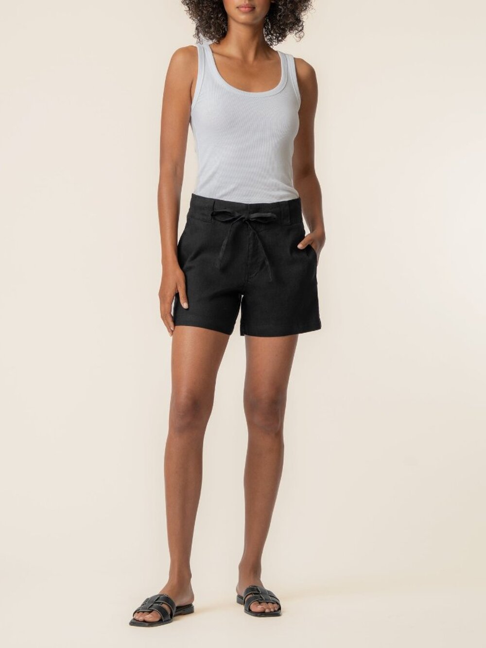 Kut from the Kloth Katie Linen High Rise Short in Black Size 22 / Black